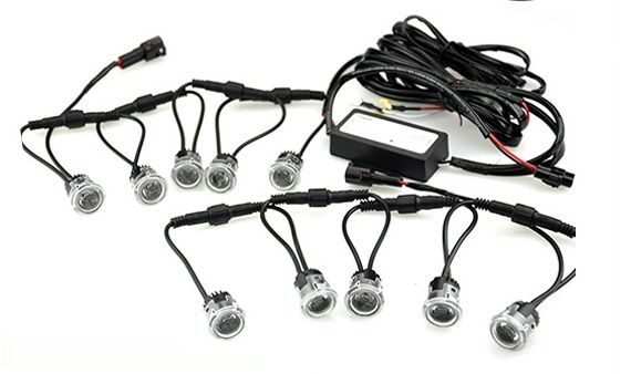Врезные ходовые огни на гибкой связке светодиоды CREE LED, 1W на лампу, 8-32V, Vinstar