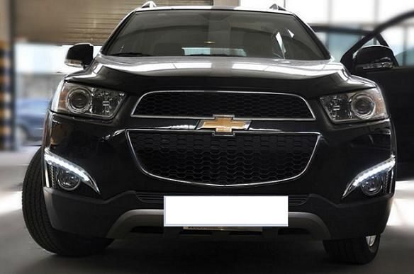 Штатные дневные ходовые огни в рамках для Chevrolet Captiva 2011-2013, SVS